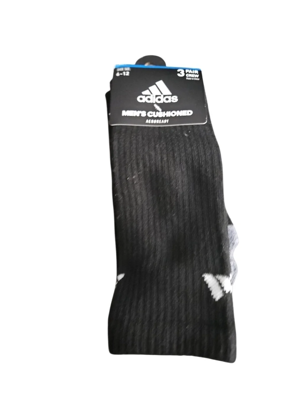Adidas 3 Pairs Men's Shoe 6-12, Gray/black/white Free Shipping
